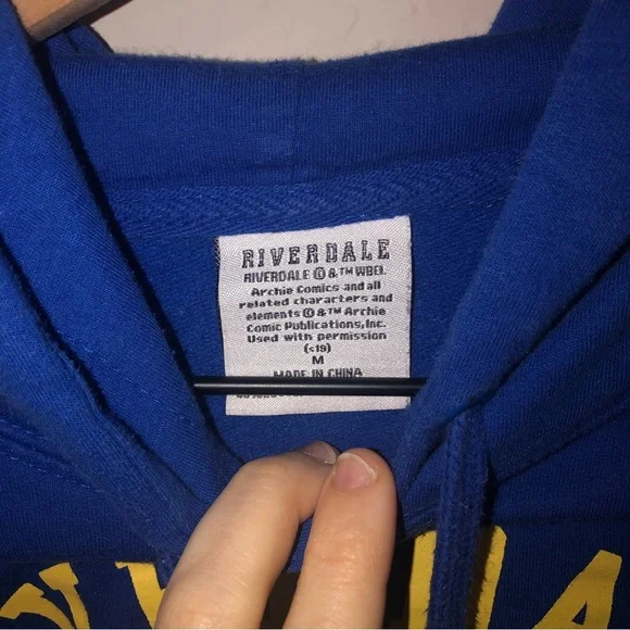 Riverdale Vixens Blue Crop Hoodie size M - Picture 3 of 5